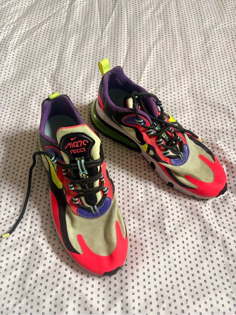 Nike Women's Multicolor Sneakers - Pink, Purple & Neon Yellow Accents